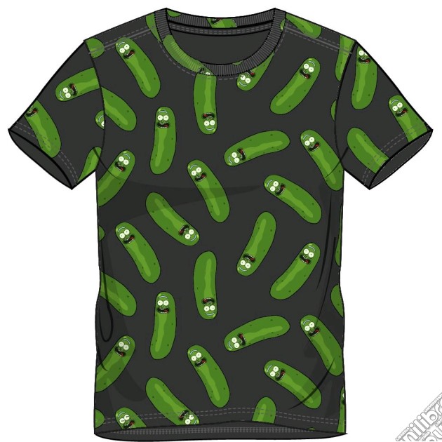 Rick And Morty - Pickle Rick Aop Black (T-Shirt Unisex Tg. S) gioco