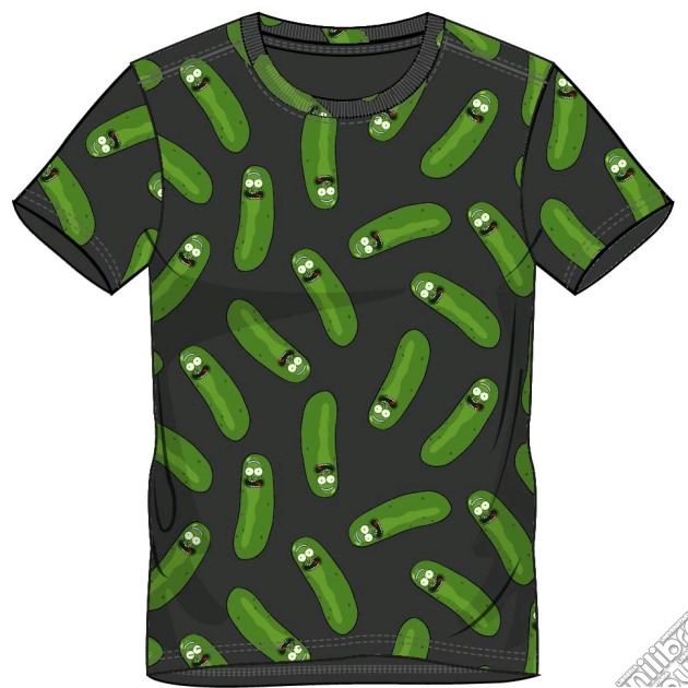 Rick And Morty - Pickle Rick Aop Black (T-Shirt Unisex Tg. L) gioco