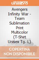Avengers Infinity War - Team Sublimation Print Multicolor (T-Shirt Unisex Tg. L) gioco