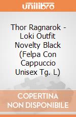 Thor Ragnarok - Loki Outfit Novelty Black (Felpa Con Cappuccio Unisex Tg. L) gioco