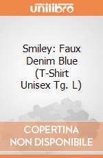 Smiley: Faux Denim Blue (T-Shirt Unisex Tg. L) gioco