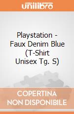 Playstation - Faux Denim Blue (T-Shirt Unisex Tg. S) gioco