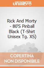 Rick And Morty - 80'S Pinball Black (T-Shirt Unisex Tg. XS) gioco