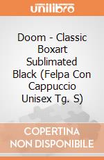 Doom - Classic Boxart Sublimated Black (Felpa Con Cappuccio Unisex Tg. S) gioco
