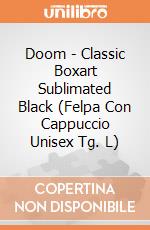 Doom - Classic Boxart Sublimated Black (Felpa Con Cappuccio Unisex Tg. L) gioco