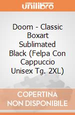 Doom - Classic Boxart Sublimated Black (Felpa Con Cappuccio Unisex Tg. 2XL) gioco