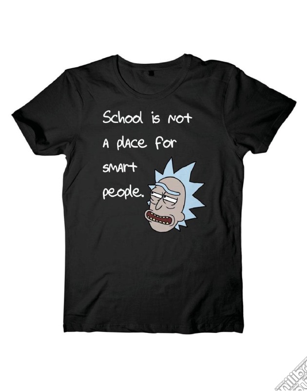 Rick And Morty - A Place For Smart People Black (T-Shirt Unisex Tg. L) gioco