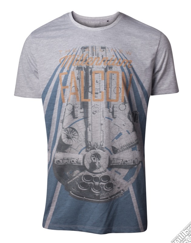 Star Wars - Han Solo The New Millennium Falcon Grey (T-Shirt Unisex Tg. M) gioco