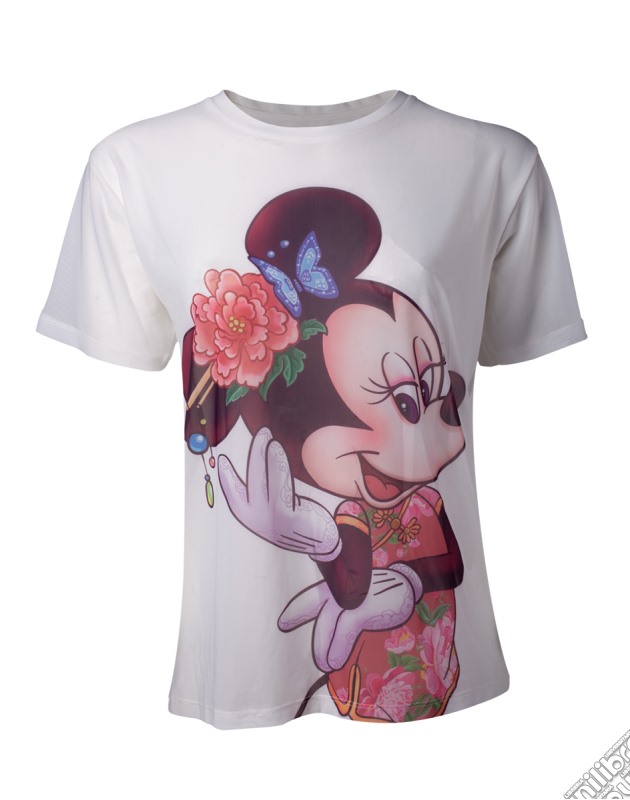 Disney - Minnie Mouse Sublimation Printed White (T-Shirt Donna Tg. S) gioco