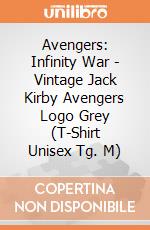 Avengers: Infinity War - Vintage Jack Kirby Avengers Logo Grey (T-Shirt Unisex Tg. M) gioco