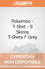 Pokemon - T-Shirt - S Skinny T-Shirts F Grey gioco di Bioworld