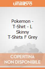Pokemon - T-Shirt - L Skinny T-Shirts F Grey gioco di Bioworld
