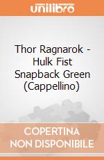 Thor Ragnarok - Hulk Fist Snapback Green (Cappellino) gioco