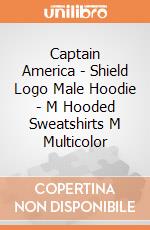 Captain America - Shield Logo Male Hoodie - M Hooded Sweatshirts M Multicolor gioco