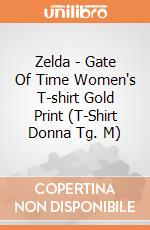 Zelda - Gate Of Time Women's T-shirt Gold Print (T-Shirt Donna Tg. M) gioco