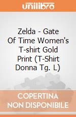 Zelda - Gate Of Time Women's T-shirt Gold Print (T-Shirt Donna Tg. L) gioco