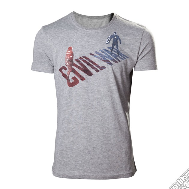 Captain America - Civil War Grey (T-Shirt Unisex Tg. L) gioco