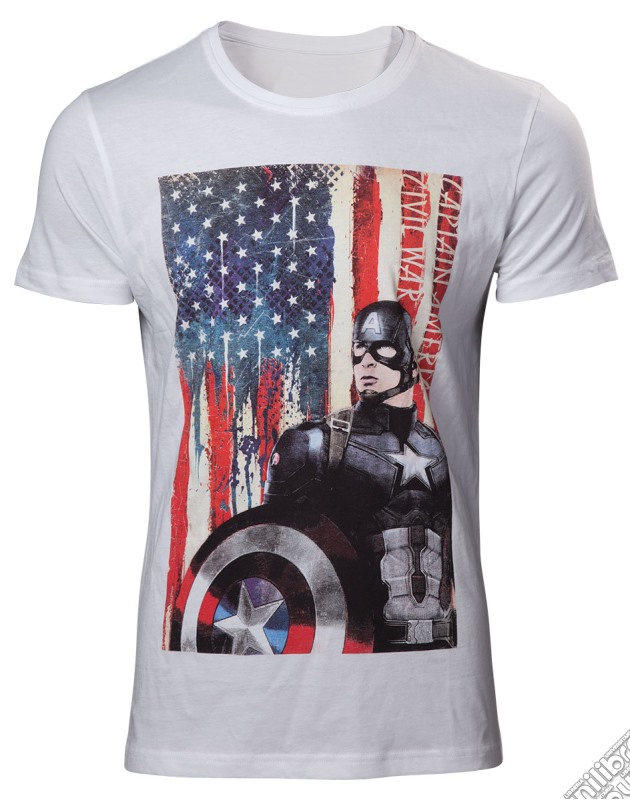 Captain America - Civil War White (T-Shirt Unisex Tg. XL) gioco