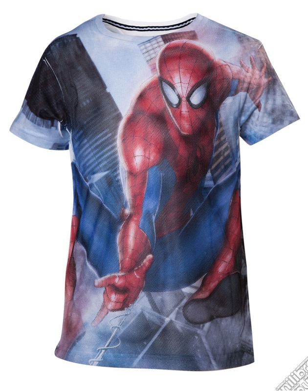 Spiderman - Boys T-Shirt Mesh Web Shooter - 146/152 Short Sleeved T-Shirts B White gioco