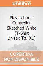 Playstation - Controller Sketched White (T-Shirt Unisex Tg. XL) gioco