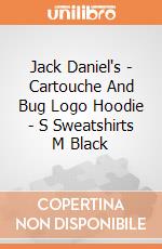 Jack Daniel's - Cartouche And Bug Logo Hoodie - S Sweatshirts M Black gioco