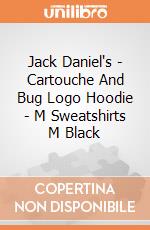 Jack Daniel's - Cartouche And Bug Logo Hoodie - M Sweatshirts M Black gioco