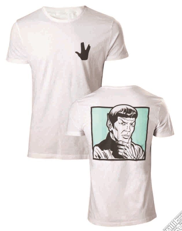 Star Trek - Spock Your Logic Is Questionable Men'S Tee - M Short Sleeved T-Shirts M White gioco