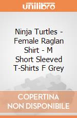 Ninja Turtles - Female Raglan Shirt - M Short Sleeved T-Shirts F Grey gioco