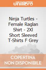 Ninja Turtles - Female Raglan Shirt - 2Xl Short Sleeved T-Shirts F Grey gioco