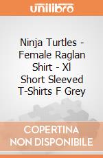 Ninja Turtles - Female Raglan Shirt - Xl Short Sleeved T-Shirts F Grey gioco