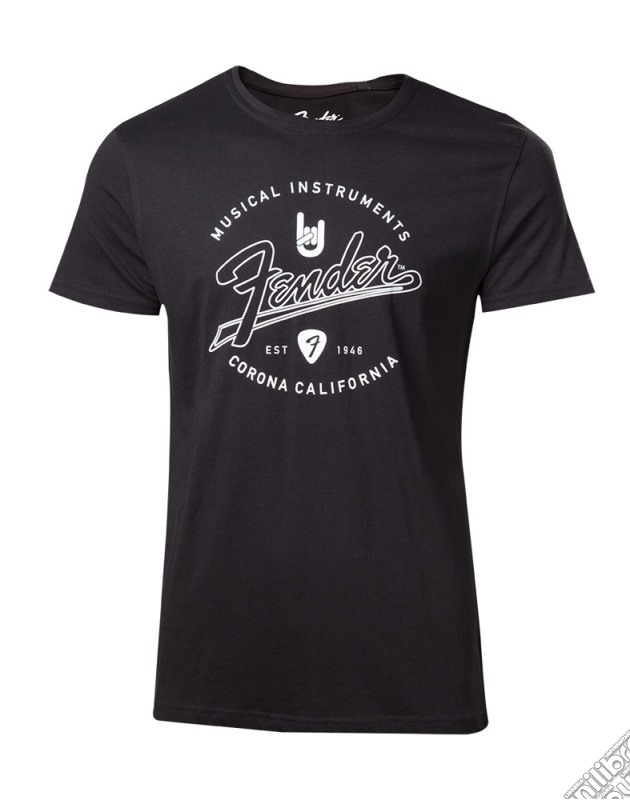 Fender - Men'S T-Shirt - M Short Sleeved T-Shirts M Black gioco