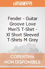 Fender - Guitar Groove Love Men'S T-Shirt - Xl Short Sleeved T-Shirts M Grey gioco