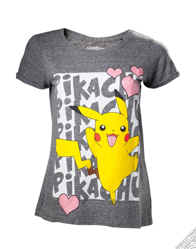 Pokemon - Pikachu Love Grey (T-Shirt Donna Tg. S) gioco