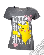 Pokemon - Pikachu Love Grey (T-Shirt Donna Tg. S) giochi