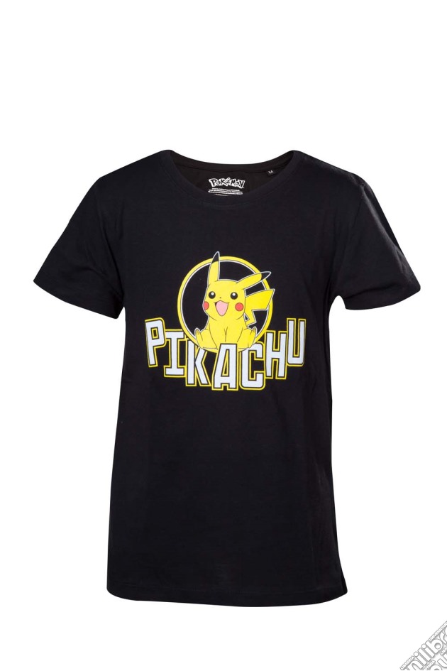 Pokemon - Kids Black Pikachu (T-Shirt Bambino 158/164cm) gioco di Bioworld