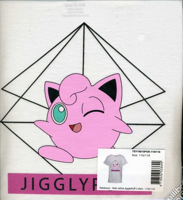 Pokemon - Kids White Jigglypuff (T-Shirt Bambino 158/164cm) gioco di Bioworld