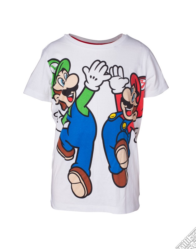Super Mario T-Shirt Mario&Luigi-110/116 Short Sleeved T-Shirts B White gioco