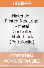 Nintendo - Printed Nes Logo - Metal Controller Bifold Black (Portafoglio) gioco