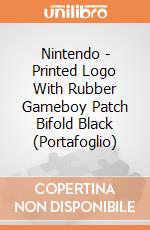 Nintendo - Printed Logo With Rubber Gameboy Patch Bifold Black (Portafoglio) gioco