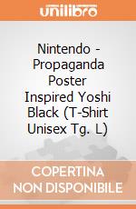 Nintendo - Propaganda Poster Inspired Yoshi Black (T-Shirt Unisex Tg. L) gioco