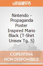 Nintendo - Propaganda Poster Inspired Mario Black (T-Shirt Unisex Tg. S) gioco