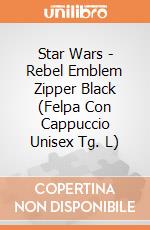 Star Wars - Rebel Emblem Zipper Black (Felpa Con Cappuccio Unisex Tg. L) gioco