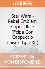 Star Wars - Rebel Emblem Zipper Black (Felpa Con Cappuccio Unisex Tg. 2XL) gioco