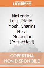 Nintendo - Luigi, Mario, Yoshi Charms Metal Multicolor (Portachiavi) gioco
