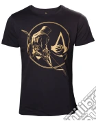 Assassin'S Creed Origins - Golden Bayek And Crest Logo Black (T-Shirt Unisex Tg. XL) giochi