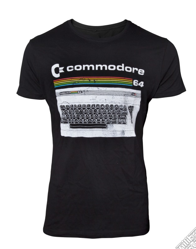 Commodore 64 - Classic Keyboard Black (T-Shirt Unisex Tg. S) gioco