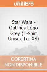 Star Wars - Outlines Logo Grey (T-Shirt Unisex Tg. XS) gioco