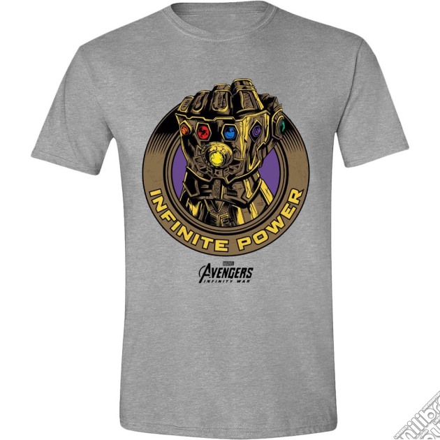 Avengers: Infinity War - Infinite Power Grey Melange (T-Shirt Unisex Tg. S) gioco