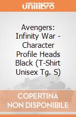 Avengers: Infinity War - Character Profile Heads Black (T-Shirt Unisex Tg. S) gioco