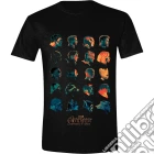 Avengers: Infinity War - Character Profile Heads Black (T-Shirt Unisex Tg. L) giochi